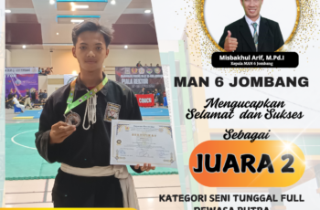 Melaju Terus : MAN 6 Jombang Raih Prestasi di Kejuaraan Pencak Silat Piala Rektor UNIPDU