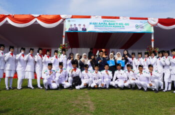 Bangga Jadi Bagian Sejarah, Tim Paskib dan Tim Multimedia  MAN 6 Jombang Tampil di Upacara HAB Kemenag RI ke-80